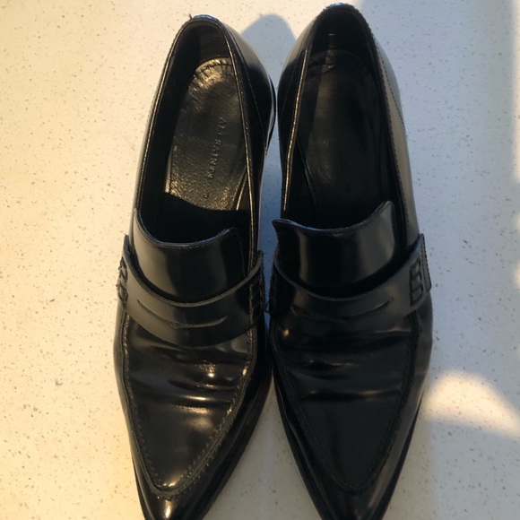 All Saints Leather low heel pointed toe loafers - Picture 4 of 5